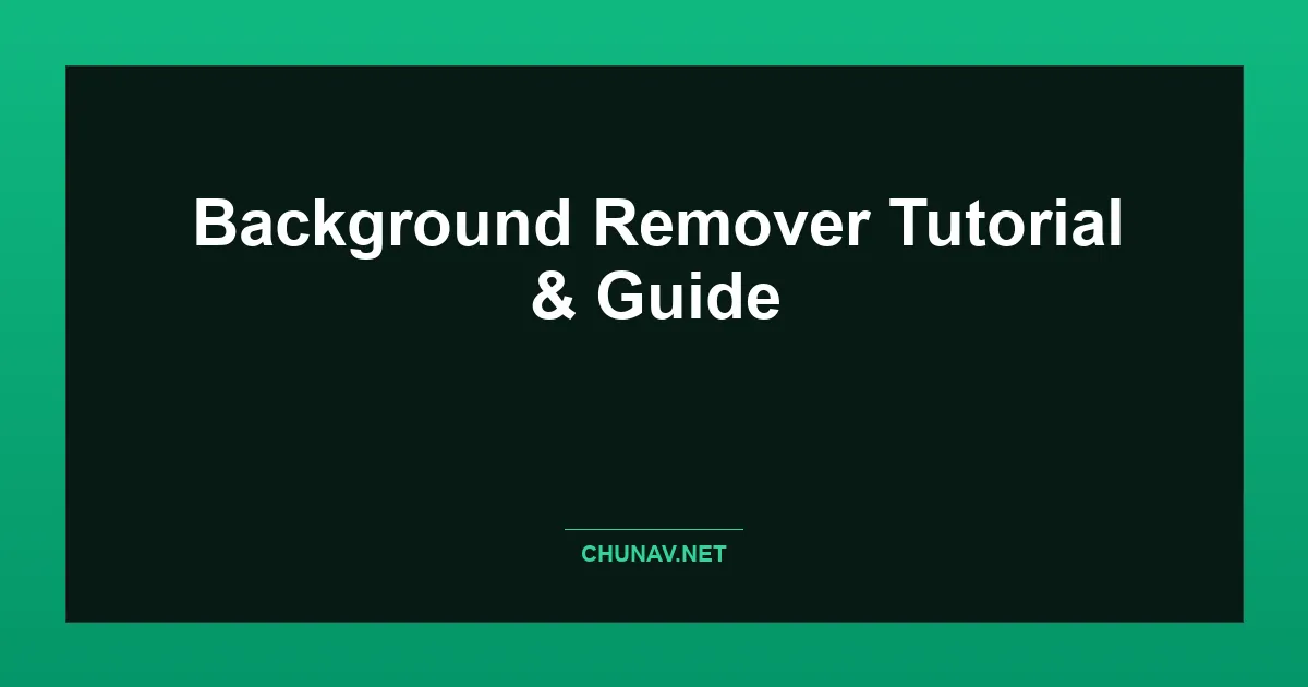 Background Remover Thumbnail