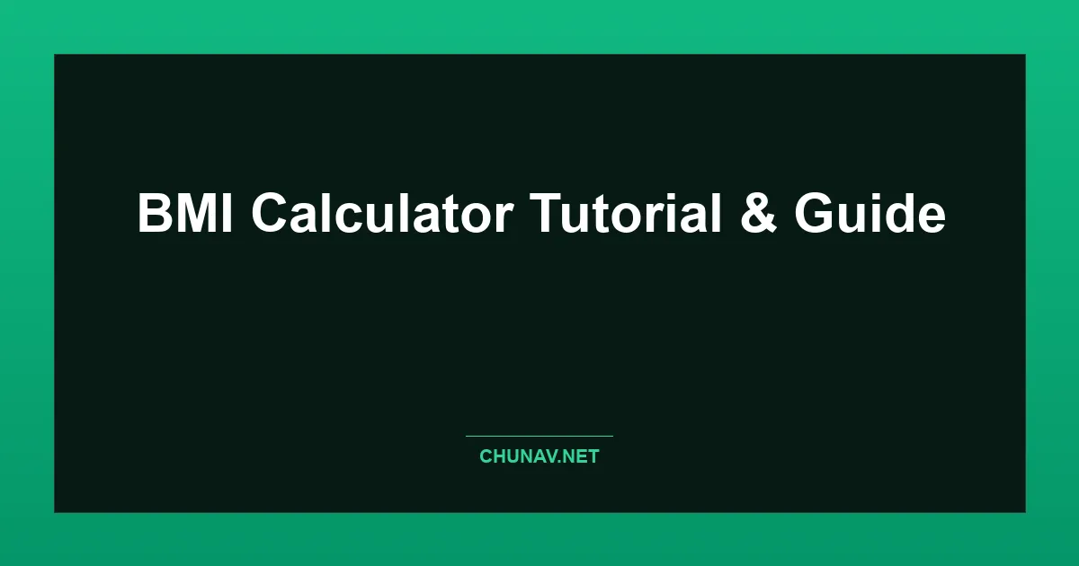 BMI Calculator Thumbnail
