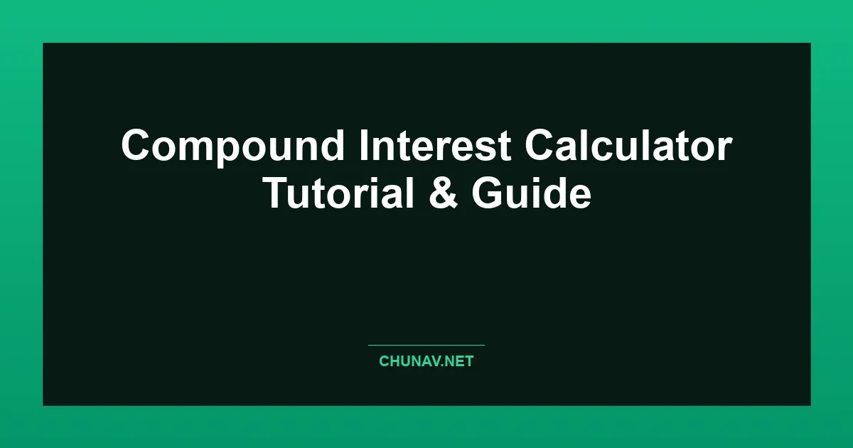 Compound Interest Calculator Thumbnail