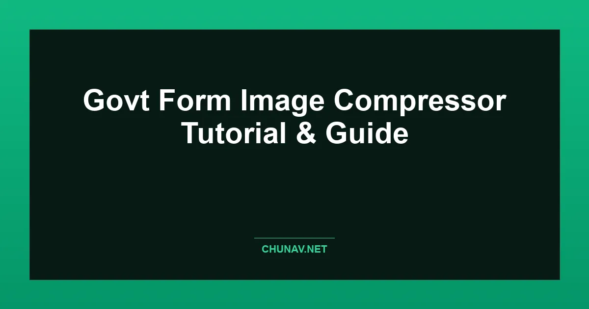 Govt Form Image Compressor Thumbnail