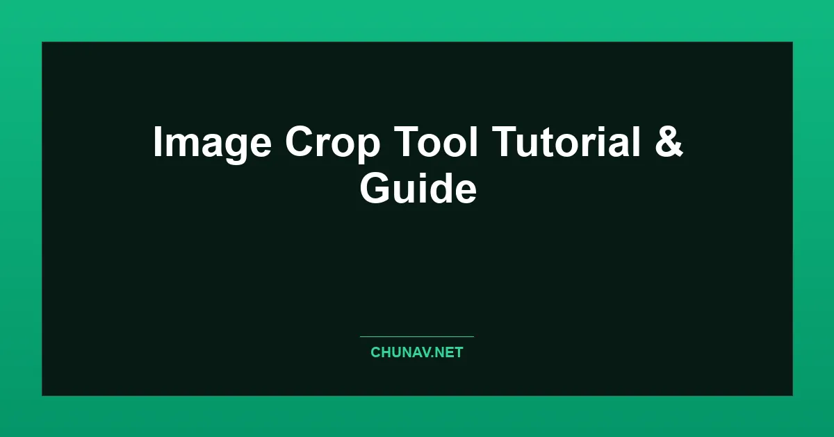 Image Crop Tool Thumbnail