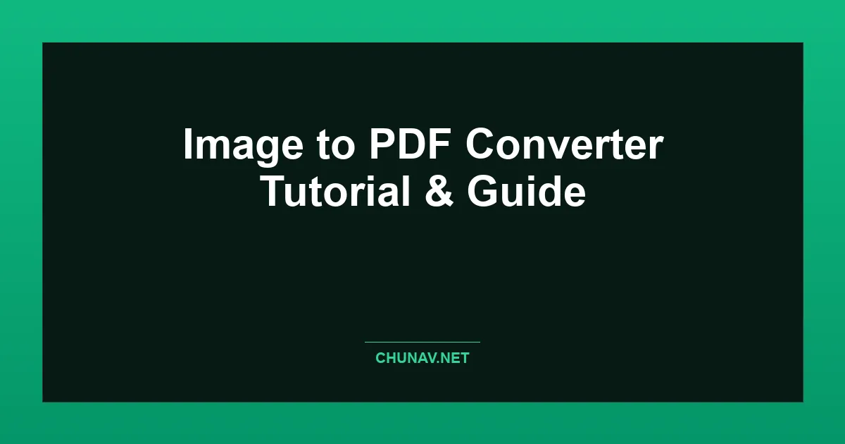 Image to PDF Converter Thumbnail