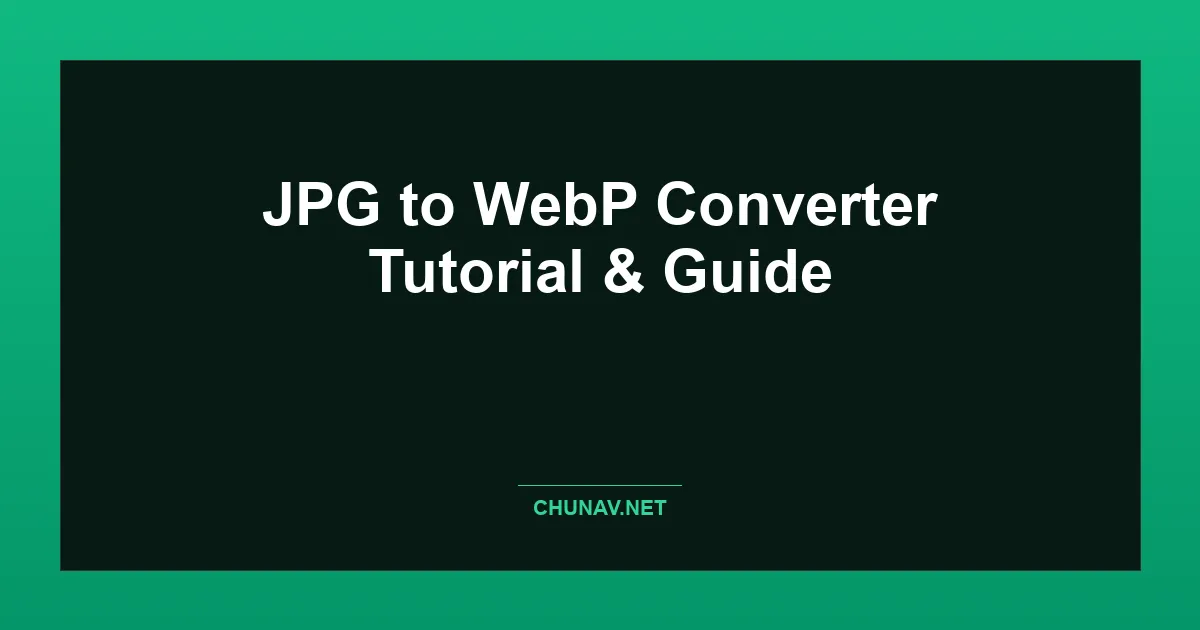 JPG to WebP Converter Thumbnail