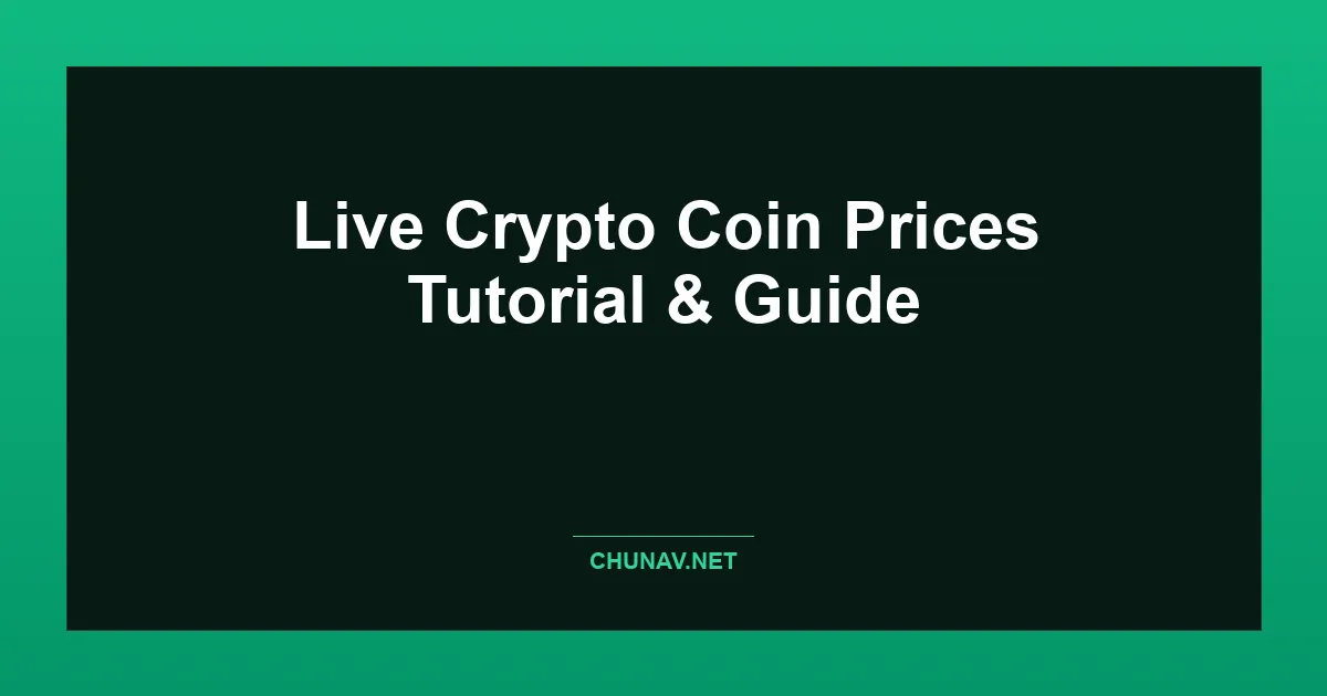 Live Crypto Coin Prices Thumbnail