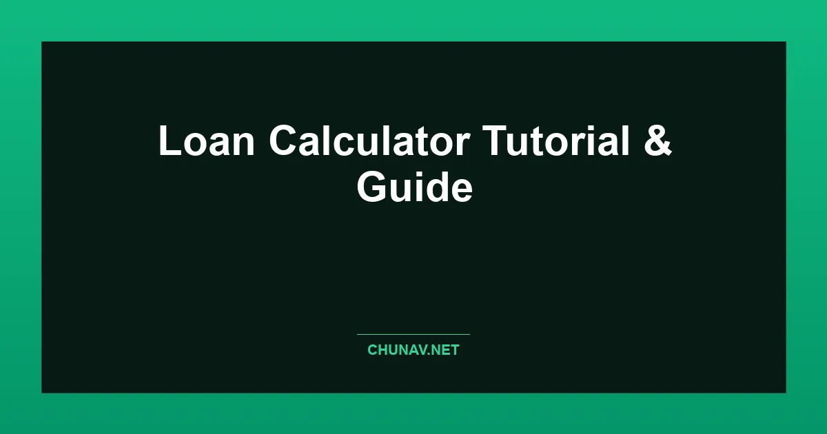 Loan Calculator Thumbnail