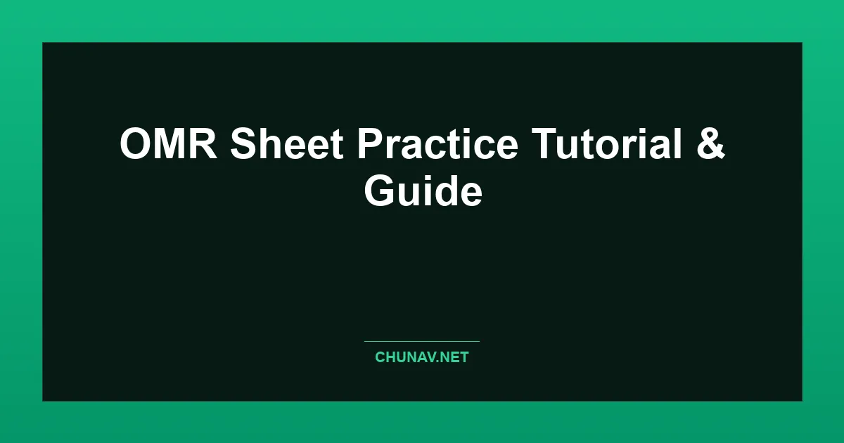 OMR Sheet Practice Thumbnail