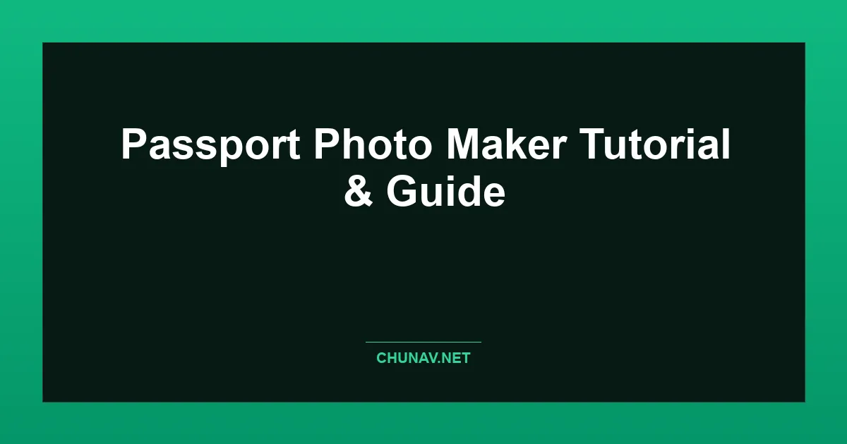 Passport Photo Maker Thumbnail