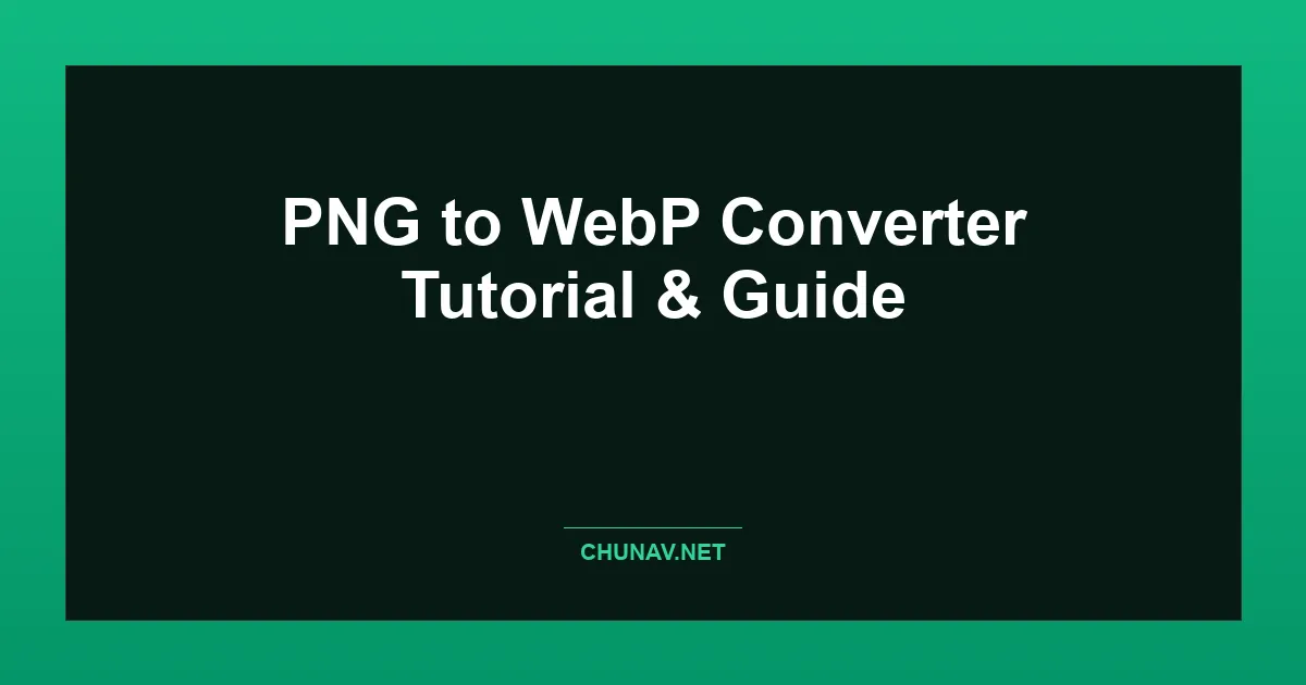 PNG to WebP Converter Thumbnail