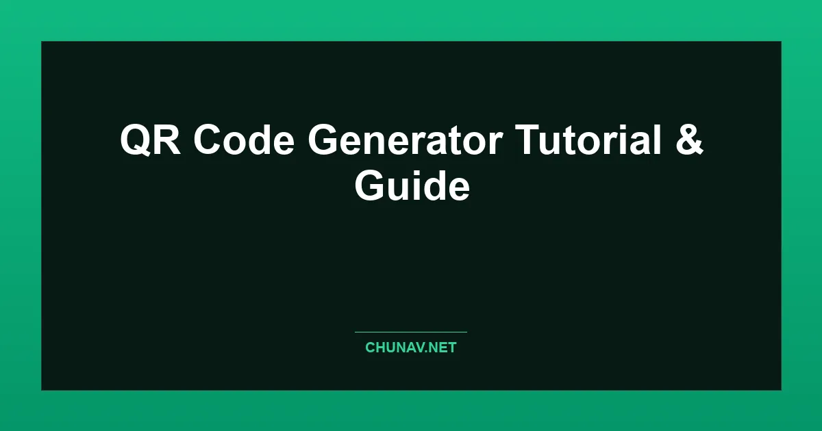 QR Code Generator Thumbnail