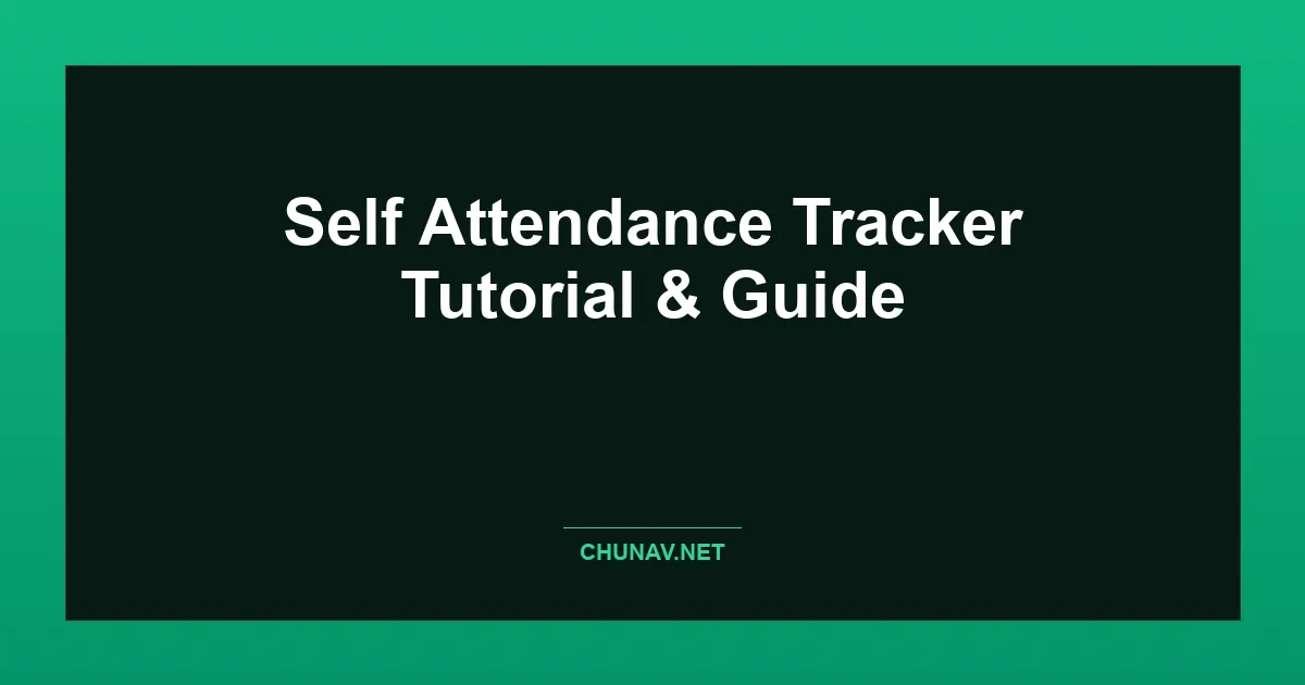 Self Attendance Tracker Thumbnail