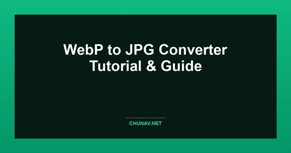 WebP to JPG Converter Thumbnail