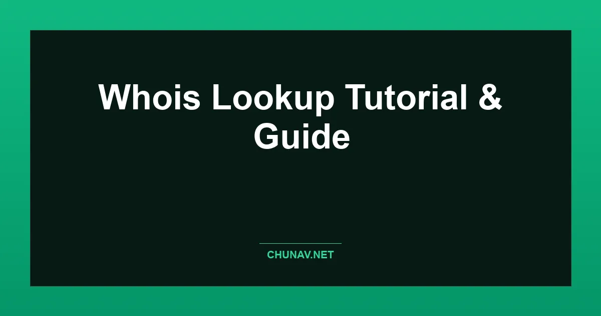 Whois Lookup Thumbnail