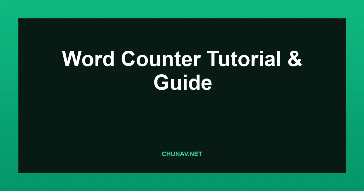 Word Counter Thumbnail